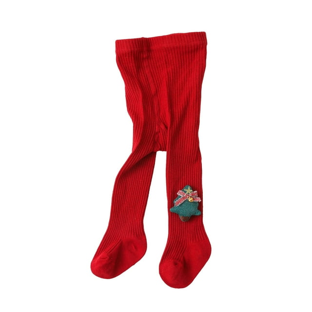 SUNSIOM Collants Décorés de Père Noël Automne Hiver pour Filles