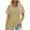 Khaki, variant on Black S WIZUTIZ Plus Size Tops for Women up to 30% Off Breathable Summer-Beach Fluffy Vintage Blouse Solid Fashion Round Neck Tops Retro Short Sleeve Tshirt Plus Size Linen Tee Plus Ladies Shirts T-s