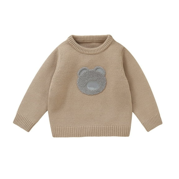 Rgdypko Kids Toddler Baby Girls Boys Long Sleeve Sweaters Warm Jacket Knit Xmas Coat Outwear Size 6-9 Months