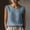 Light Blue, variant on Sevevn Women's Lace Trim Sleeveless Tank Top Round Neck Casual Blouse Khaki 2XL