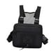 thumbnail image 4 of Bolsa de pecho para hombre y mujer, chaleco deportivo moderno, múltiples bolsillos, bolsa frontal, Negro, 4 of 9