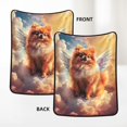 thumbnail image 6 of Pofeuu Cute Cloud Pomeranian Print Bed Blanket, Soft Flannel Blankets for Bed,Sofa, Couch, Chair, 50 X 60 Inches, Double Layer, 6 of 8