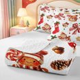 thumbnail image 4 of Manfei Xmas Holiday Season Quilt King,Cute Santa Hat King Coverlet Set,3 Pieces,1 Bedspread and 2 Pillowcases, 4 of 7