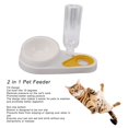 thumbnail image 3 of 2 In 1 Pet Feeder Multipurpose Spill Proof Slip Resistance Bottom Dog Cat Water Food Dispenser For Indoor, 3 of 8