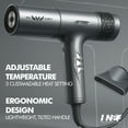 thumbnail image 3 of INF Professional Ionic Hair Dryer – 1875W Fast-Drying Blow Dryer with Diffuser & Concentrator Attachments – Low Noise, Lightweight, Ideal for Home, Salon & Travel, 3 of 5