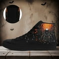 thumbnail image 2 of Coolcustomize Men's Plus Size Gothic High-top Sneakers, Gothic Spider Design Casual Shoes, Cool Urban Street Style Trainers, Stylish Lace-up Boots Perfect for Halloween, Holidays & Casual Attire, 2 of 10