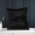 thumbnail image 3 of Unique Bargains 19 Momme Silk Pillowcase with Zipper 1 Pc Black 31" x 31", 3 of 9