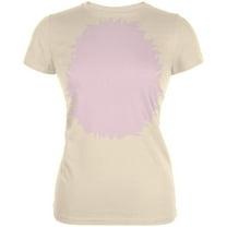 Halloween Porcupine Hedgehog Costume Juniors Soft T Shirt Cream LG