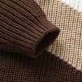 thumbnail image 5 of Okbabeha Toddler Baby Sweater Boy Girl Knit Fall Sweaters Pullover Block Color Crewneck Sweatshirt Warm Winter Clothes, 5 of 7