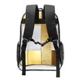 thumbnail image 3 of 16 Inch Transparent Backpack With Lightweight And Durable Design Without Pockets Transparent For Work Business Travel Sports Gold Stripe_4, 3 of 7