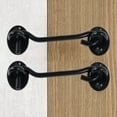 thumbnail image 5 of MTFun 3 Inches/4 Inches/6 InchesCabin Hook, Hook Eye Latch, 2Pcs Metal Door Hook Latch Heavy Duty Cabinet Latches For Door Gate Window Closet Shed, 5 of 9