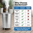 thumbnail image 6 of Galvanized Steel Outdoor Garden Waste Incinerator with Lid Ventilation Holes  & Legs, 6 of 6