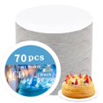 thumbnail image 1 of Tabla redonda para tartas Cake Trays JCD de 8 pulgadas, 70 paquetes, color blanco, 1 of 7