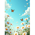 thumbnail image 3 of Floral Butterfly Backdrop Banner for Garden Party Wedding Photo Booth Spa Retreat Romantic Event Spring Celebration Scenic Decoration Backdrop, 3 of 5