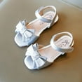 thumbnail image 5 of URMAGIC Girls Sandals Open Toe Summer Flats Dress Sandals Shoes Toddler/Little Kid/Big Kid, 5 of 8