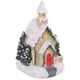 thumbnail image 3 of Casa navideña con luz de nieve, miniatura de Navidad de resina con luz cálida, centros de mesa decorativos, encantadores para sala de estar vívidos Estilo B, 3 of 8