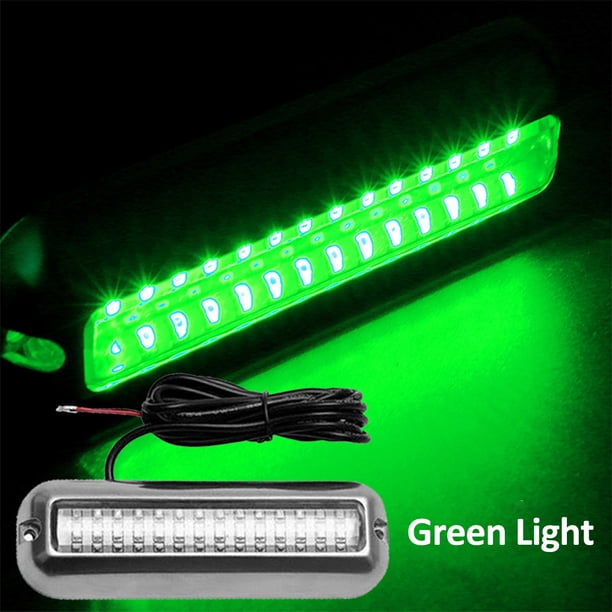 Luz LED para barco, 42 LED, resistente al agua, de acero inoxidable 316, subacuática