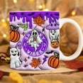 thumbnail image 2 of Halloween Coffee Cup Ceramic Pumpkin Ghost Skull Coffee Mug with Handle Trick or Treat Tumbler Cup Home Party Decor, 2 of 6