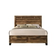 thumbnail image 2 of Rustic Oak Finish King Eastern 3pcs Bedroom Set by Acme Morales 28587EK-3pcs, 2 of 5