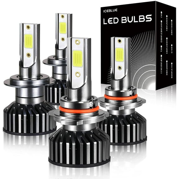 For Hyundai Elantra 2014-2019 LED Headlight Bulbs,H7 High Beam 9005 Low Beam ,Pack of 4