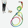 thumbnail image 2 of BeesClover Pet Safety Traction Rope Hands Free Fashion Nylon Reflective Crossbody Leash For Small Medium Large Dogs, 2 of 8