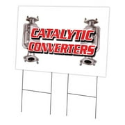 24 x 36 in. Catalytic Converters Yard Sign & Stake