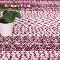 thumbnail image 7 of Entryway Rug 3x5 Washable Rug Modern Braided Printed Floor Carpet Non Slip Low Pile Floor Cover Indoor Soft Mat Rustic Farmhouse Foldable Carpet for Dining Room Bathroom Kitchen Pink, 7 of 7
