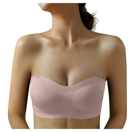 pxiakgy lingerie for women women trackless latex invisible bra strapless wedding dress underwear khaki + xl