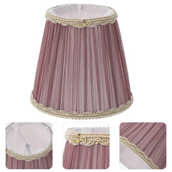 FELTECHELECTR Easy to Install Lamp Cover Purple Cloth 1Pack