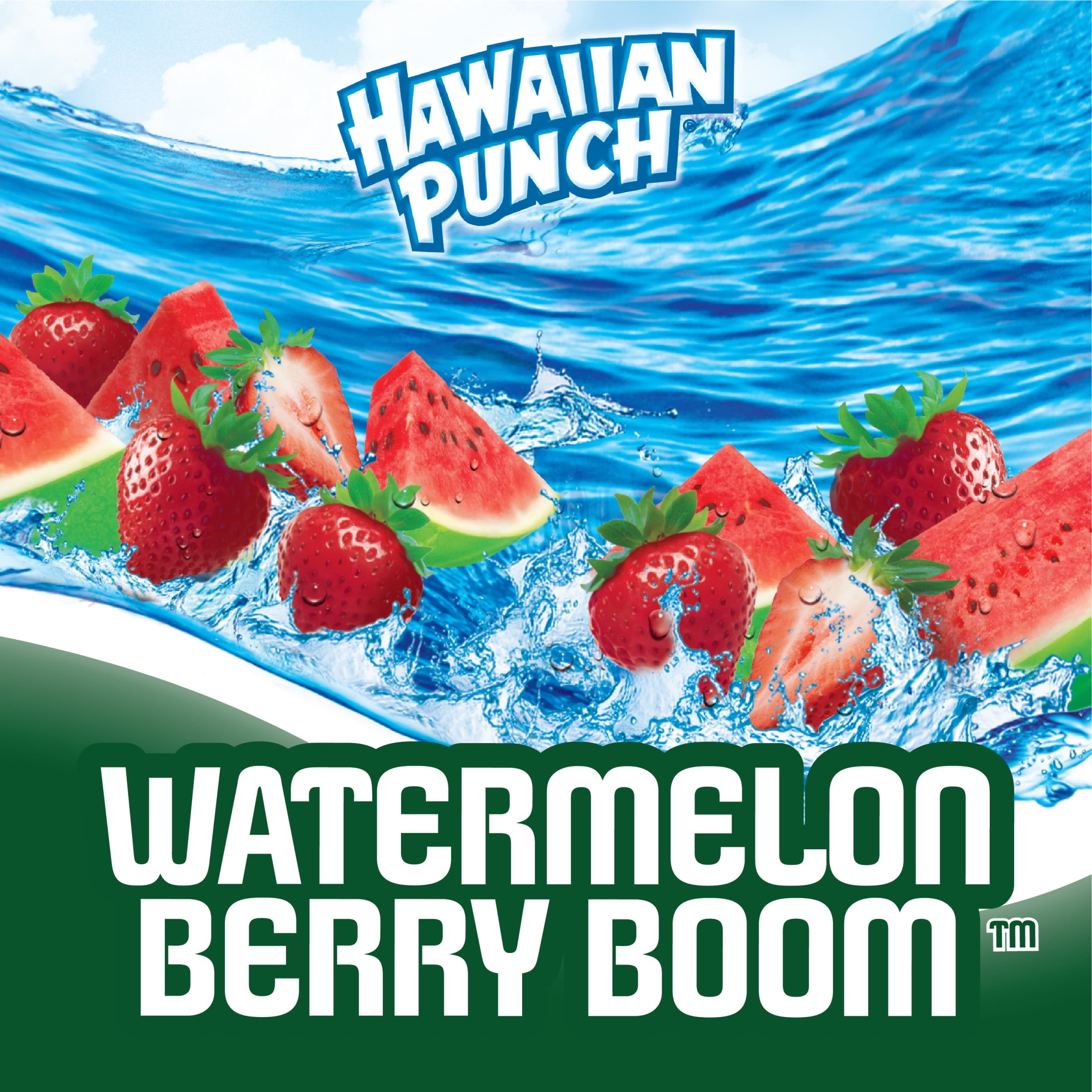 (4 pack) Hawaiian Punch Watermelon Berry Boom Juice, 1 Gal, Bottle