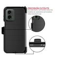 thumbnail image 6 of For Motorola Moto G 5G 2024 6.6" Case,Heavy Duty Rugged Defender Case with [Belt Clip Holster] [Built in Screen Protecotr], Shockproof Full Body Protection Kickstand Cover, Black, 6 of 9