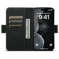 thumbnail image 4 of ELEHOLD Magnetic Wallet Case for iPhone 12 Pro Max Flip PU Leather Case with Built-in Credit Card Slots Cash Pocket Stand Function Compatible with Mag Safe Magnetic Closure Shockproof Cover,black, 4 of 6