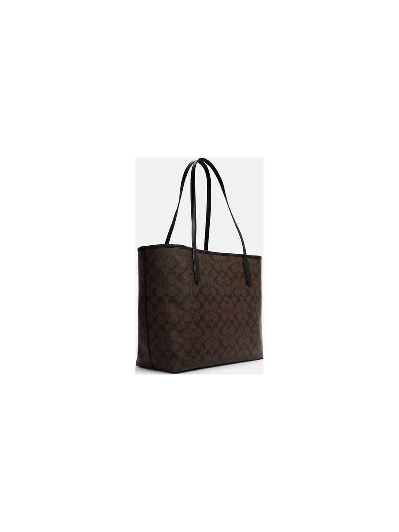 Designer Coach Womens 5696 City Tote, Signature Canvas Handbags