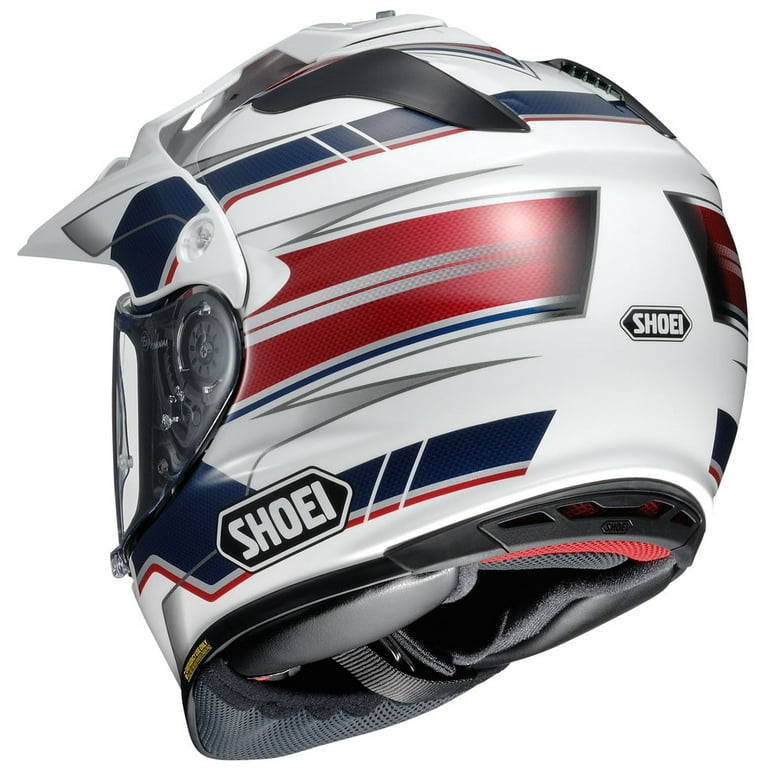 Shoei Hornet X2 Navigate Dual Sport Helmet - White/Red/Blue, All