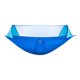 thumbnail image 1 of Hamaca para acampar, cama colgante de viaje portátil con mosquitera, columpio transpirable Azul Zulema Hamaca con red, 1 of 4