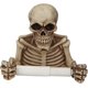 thumbnail image 1 of Resin Tissue Box Wall Mounted Roll Holder Home Tissue Storage Waterproof Wall Mounted Skull Shaped Box (1pc), 1 of 5