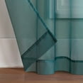 thumbnail image 4 of Eclipse Livia Sheer Rod Grommet 54 x 63 Curtain Panel in Teal, 4 of 8