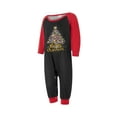 thumbnail image 2 of Christmas Pajamas for Family, Long Sleeve Hat Print Tops + Buffalo Plaid Pants Set Sleepwear, 2 of 10