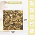 thumbnail image 2 of Valentines Golden Roses Floral Baby Muslin Washcloths Soft Absorbent Face Towel, Spring Burp Cloths Cotton Bath Wipes 5 PCS Infant Wash Cloth for Newborn Boys Girls 12"x12", 2 of 7