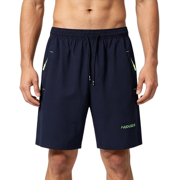 Qiyinn Men's Workout Gym Shorts Quick Dry Lightweight Summer Casual Athletic Hiking Shorts for Men with Pockets