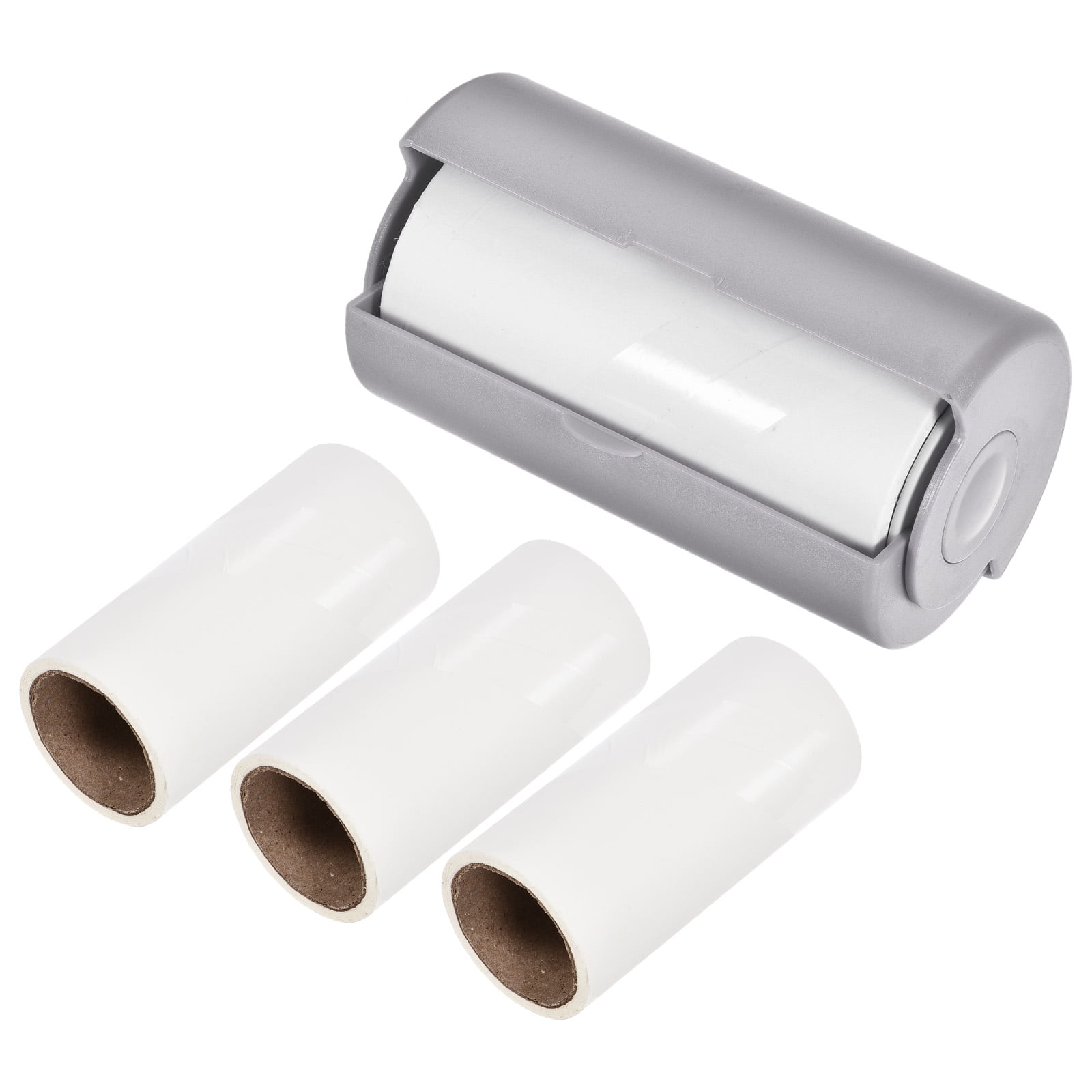 Uxcell 10cm Portable Cleaning Tool Dust Hair Remover Sticky Roller with