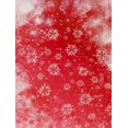thumbnail image 1 of EREHome Polyester Fabric Winter Photography Backdrops White Snowflake Background for Children Photo Booth red, 5x7ft, 1 of 2
