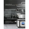 thumbnail image 6 of HOUSNAT 10 in 1 Slow Cooker, 6QT Stainless Steel Inner Pot, with Slow Cook, Sauté, Steam, Smart Timer, 108-428°F Temperature Control, 24H Delay Start, 6 of 7