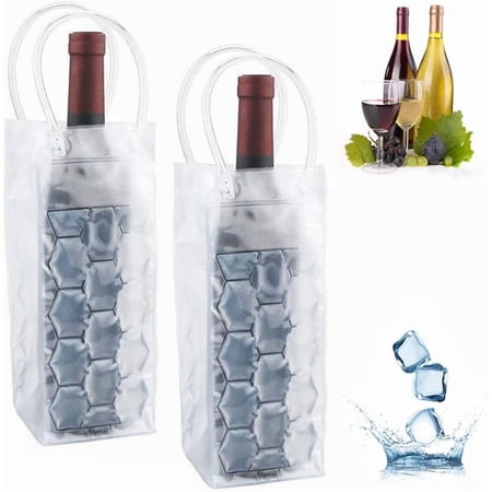 Ice Wine Bag Holder Champagne Beer Cooler Wine Glass Holder Whisky Can Drink Cooler Gel Cooling Chiller Bar Accessories