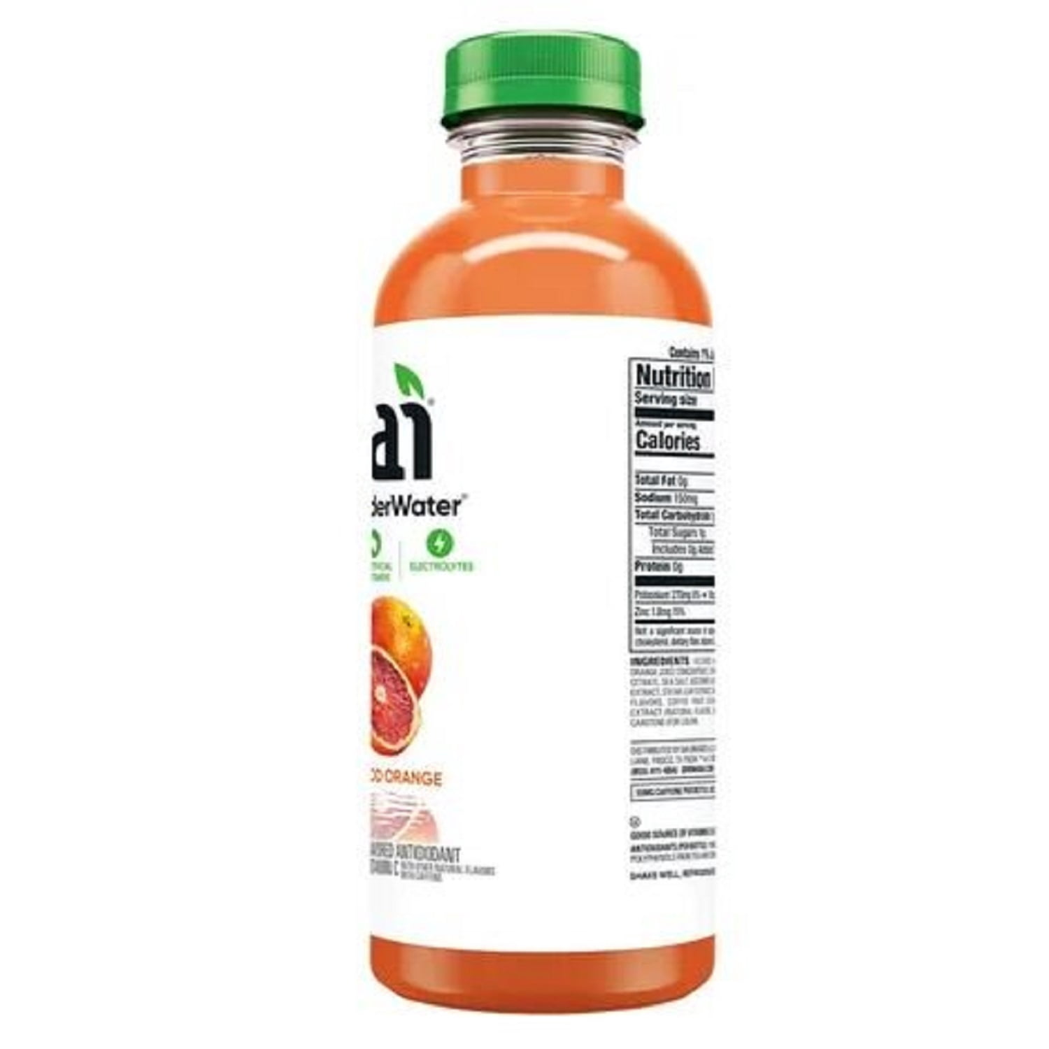 Bai It's WonderWater Baru Blood Orange Antioxidant Beverage with Vitamin C -18 fl Oz - 12 Pack
