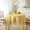 Yellow, variant on Specollect Clearance 4Pcs Textured Linen Round Tablecloth Tables Wipeable Table Cloth Wrinkle Free Circle Dining Tablecover for Birthday Farmhouse Spring Party Decor