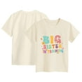 thumbnail image 5 of Toddler Girls Short Sleeve T-Shirts Kids Summer 24 Months 2t 3t 4t 5t 6t 7t Oversized Crew Neck Tops Trendy Casual Basic Loose Tees Gibobby,5-6 Years,Beige, 5 of 5