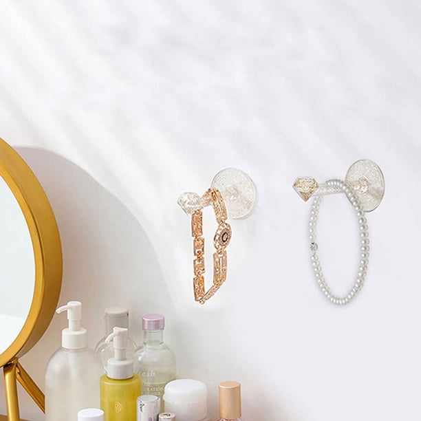 Soporte de pared para colgar collares, organizador de joyas para soporte de diadema (un corto)