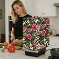 thumbnail image 4 of ZIATUBLES Flower Leaf Leopard Print Juicer Cover Canvas Kitchen Appliance Dust Cover with Top Handle Stain Resistant Countertop Decor Accessories, Size S, 8 "W x 8 "D x 17 "H, 4 of 7