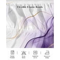 thumbnail image 5 of Marble Purple Wrap Around Bed Skirts for Queen Bed 16" Drop,Bed Skirt with Adjustable Elastic Belt Dust Ruffle Bed Valance for Bedroom Hotel Gold White Modern Gradient Ocean Ripple Bed Frame Cover, 5 of 7